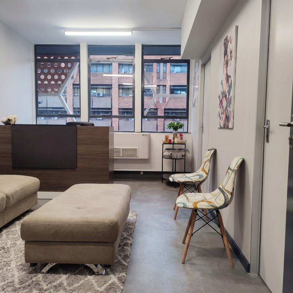 Modern Medical Clinic Waiting Area